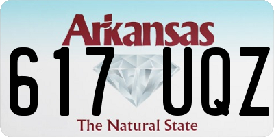 AR license plate 617UQZ