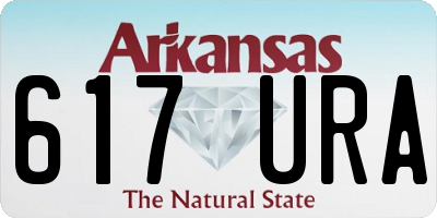AR license plate 617URA