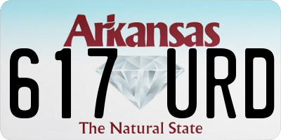 AR license plate 617URD