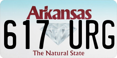 AR license plate 617URG