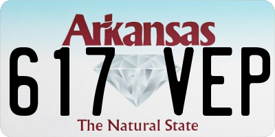AR license plate 617VEP