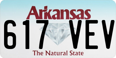 AR license plate 617VEV