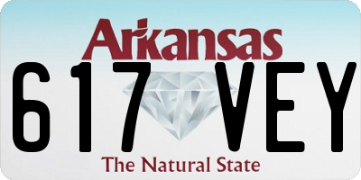 AR license plate 617VEY
