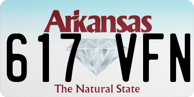 AR license plate 617VFN