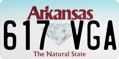 AR license plate 617VGA