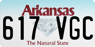 AR license plate 617VGC