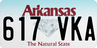 AR license plate 617VKA