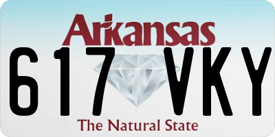 AR license plate 617VKY