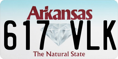 AR license plate 617VLK
