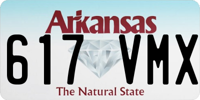 AR license plate 617VMX