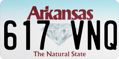 AR license plate 617VNQ