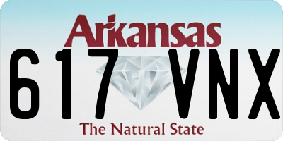 AR license plate 617VNX