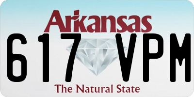 AR license plate 617VPM