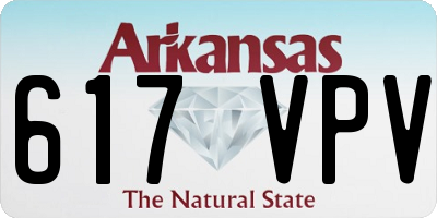 AR license plate 617VPV