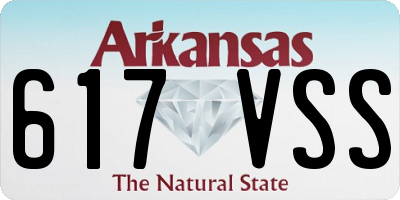 AR license plate 617VSS