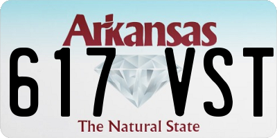 AR license plate 617VST