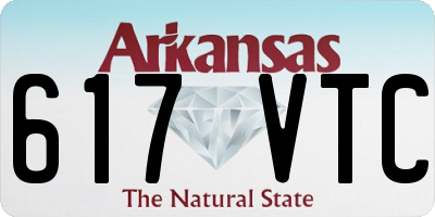 AR license plate 617VTC