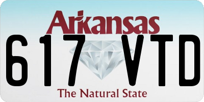AR license plate 617VTD