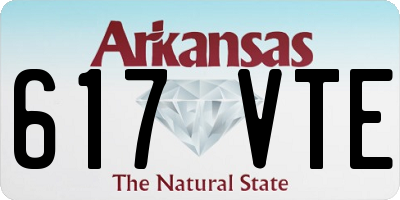 AR license plate 617VTE