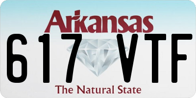 AR license plate 617VTF