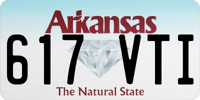 AR license plate 617VTI