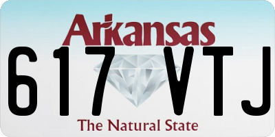AR license plate 617VTJ