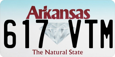 AR license plate 617VTM
