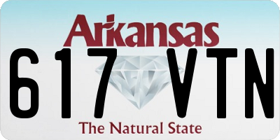 AR license plate 617VTN