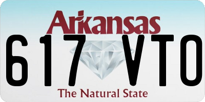 AR license plate 617VTO