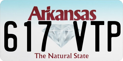 AR license plate 617VTP