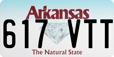 AR license plate 617VTT