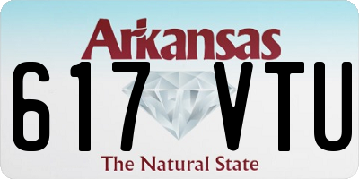 AR license plate 617VTU
