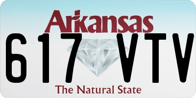 AR license plate 617VTV