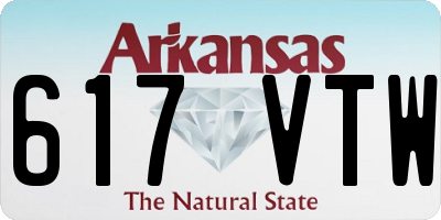 AR license plate 617VTW