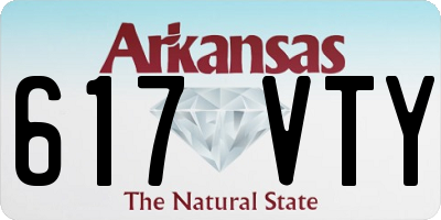 AR license plate 617VTY