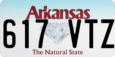AR license plate 617VTZ