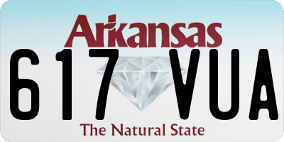 AR license plate 617VUA