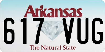 AR license plate 617VUG