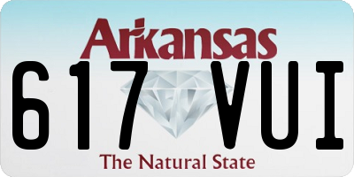 AR license plate 617VUI