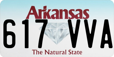 AR license plate 617VVA