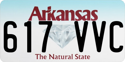 AR license plate 617VVC