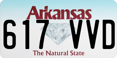 AR license plate 617VVD
