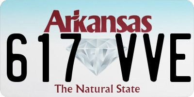 AR license plate 617VVE