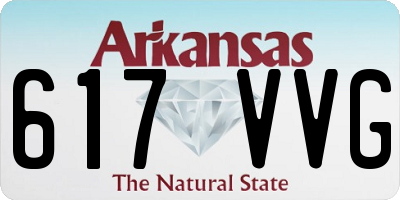 AR license plate 617VVG
