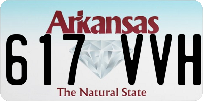 AR license plate 617VVH