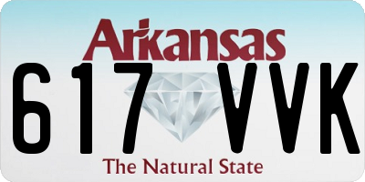 AR license plate 617VVK