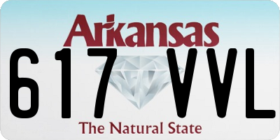 AR license plate 617VVL
