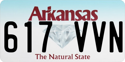AR license plate 617VVN