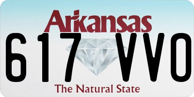 AR license plate 617VVO