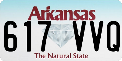 AR license plate 617VVQ
